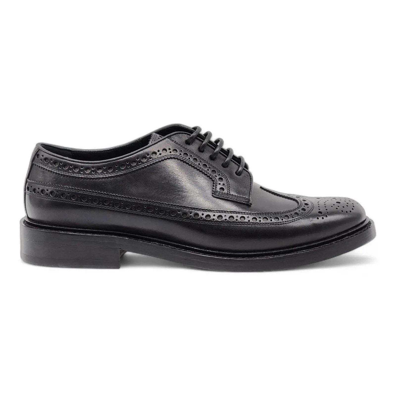 Burberry Men's Black Leather Wingtip Brogue Oxford Lace Up Dress Shoes 41.5 New